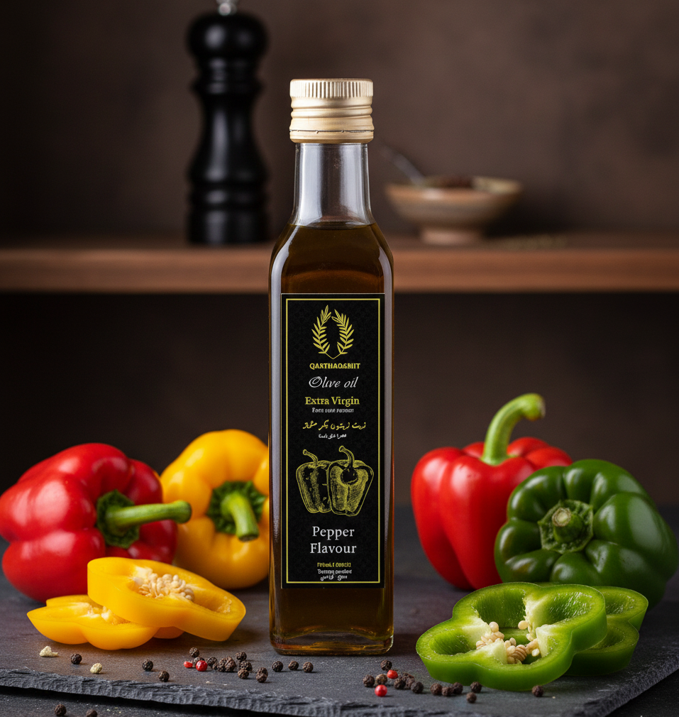 Extra Virgin Olive Oil – Pepper Flavor