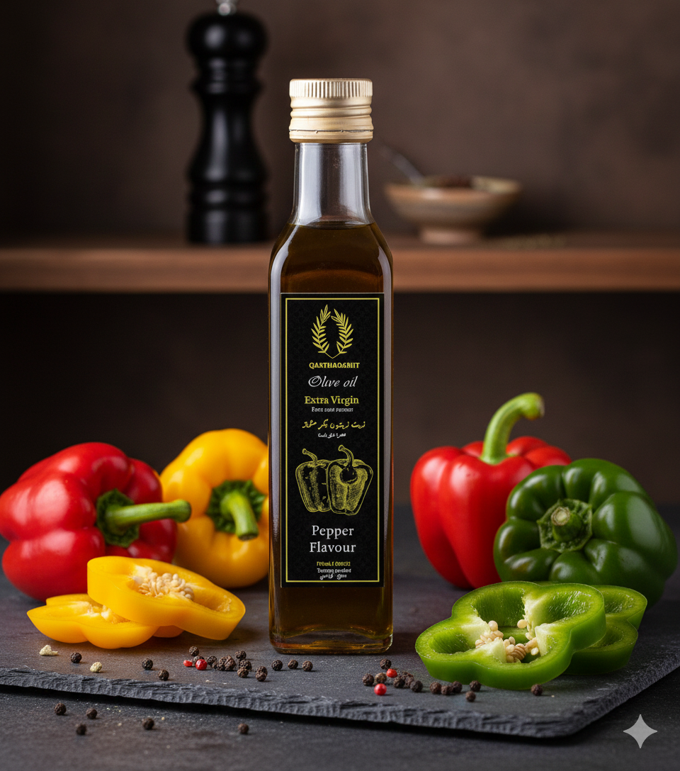 Extra Virgin Olive Oil – Pepper Flavor