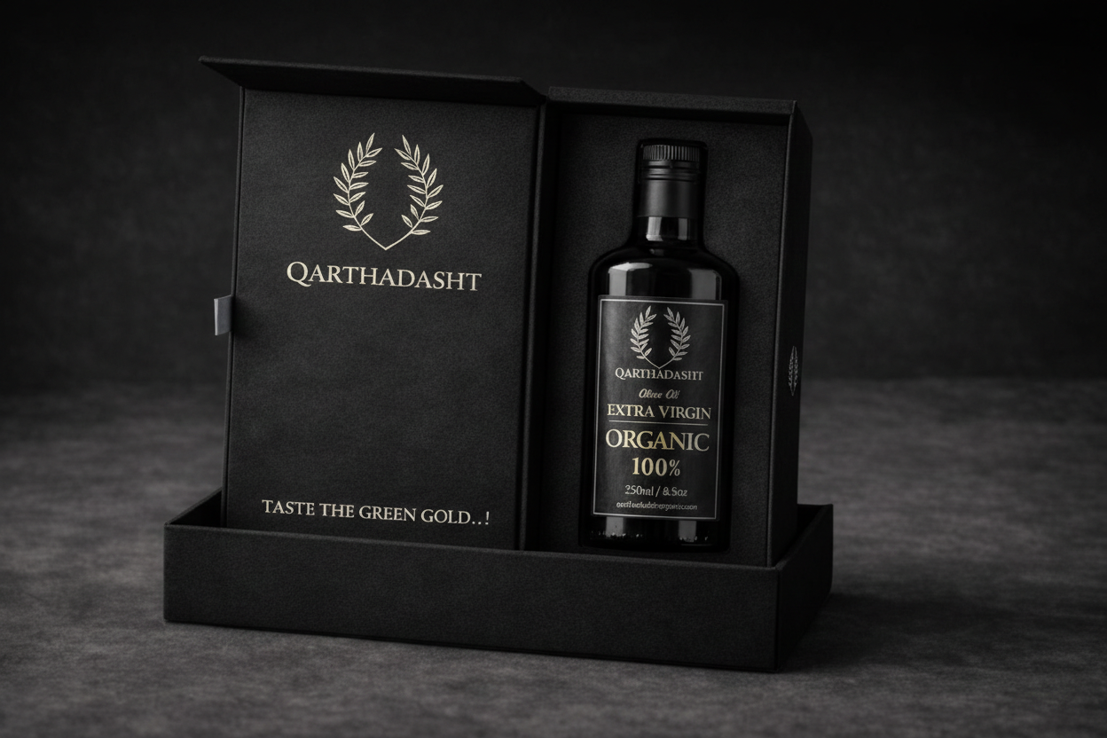 Premium Organic Olive Oil Gift Box - Black Edition