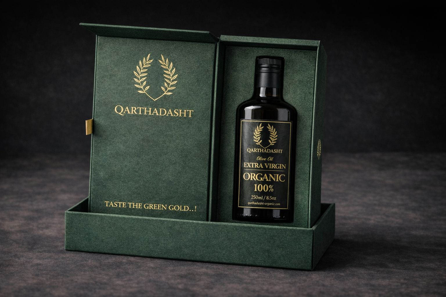 Premium Organic Olive Oil Gift Box - Green Edition